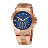 Michael Kors Bel Aire Blue Dial Rose Gold Steel Strap Watch for Women - MK5410 Authentic Buy Shop Now