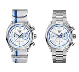 Tag Heuer Carrera Porsche RS 2.7 Automatic Chronograph White Dial White Nylon Strap Watch for Men - CBN2016.EB0275 Authentic Buy Shop Now