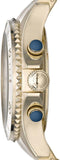 Marc Jacobs Rock Metal Chronograph Gold Dial Gold Steel Strap Watch for Men - MBM3158 Authentic Buy Shop Now