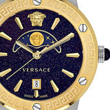 Versace Greca Moonphase Analog Black Dial Black Leather Strap Watch For Men - VE7G00123 Authentic Buy Shop Now