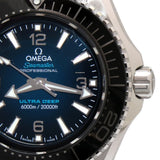 Omega Seamaster Planet Ocean 6000M Co Axial Master Chronometer Blue Dial Silver Steel Strap Watch for Men - 21530462103001 Authentic Buy Shop Now