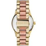 Michael Kors Layton Rose Gold Dial Gold Stainless Steel Strap Watch for Women - MK6476 Authentic Buy Shop Now