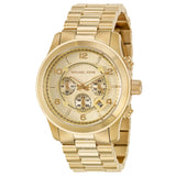Michael Kors Runway Gold Dial Gold Steel Strap Watch for Men - MK8077 Authentic Buy Shop Now