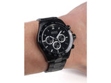 Hugo Boss Ikon Chronograph Black Dial Black Steel Strap Watch for Men - 1512961 Authentic Buy Shop Now