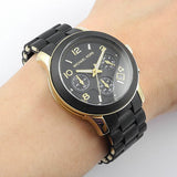 Michael Kors Runway Black Dial Black Silicone Strap Watch for Women - MK5191 Authentic Buy Shop Now