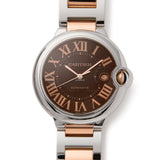Cartier Ballon Bleu de Cartier Brown Dial Two Tone Steel Strap Watch for Men - W6920032 Authentic Buy Shop Now