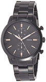 Fossil Townsman Chronograph Black Dial Black Steel Strap Watch for Men - FS5379 Authentic Buy Shop Now