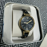 Fossil Georgia Black Dial Black Leather Strap Watch for Women - ES3148 Authentic Buy Shop Now