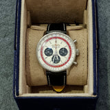 Breitling Navitimer B01 Chronograph 43 Boeing 747 White Dial Black Leather Strap Watch for Men - AB01383B1G1P1 Authentic Buy Shop Now