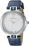 Versace Olympo Gleam White Dial Green Leather Strap Watch for Women - VAN020016 Authentic Buy Shop Now