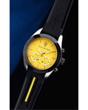 Maserati Traguardo Chronograph Yellow Dial Black Silicone Strap Watch For Men - R8871612045 Authentic Buy Shop Now