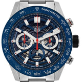 Tag Heuer Carrera Chronograph Blue Dial Silver Steel Strap Watch for Men - CBG2A11.BA0654 Authentic Buy Shop Now