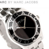 Marc Jacobs Blade Black Dial Silver Steel Strap Watch for Women - MBM3058 Authentic Buy Shop Now