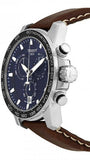 Tissot Supersport Chrono Blue Dial Brown Leather Strap Watch For Men - T125.617.16.041.00 Authentic Buy Shop Now