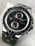 Maurice Lacroix Aikon Chronograph Black Dial Green Leather Strap Watch for Men - AI1018-PVB21-330-1 Authentic Buy Shop Now