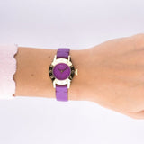 Marc Jacobs Purple Dial Purple Leather Strap Watch for Women - MBM1209 Authentic Buy Shop Now