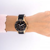 Marc Jacobs Rock Chronograph Black Dial Black Silicone Strap Watch for Women - MBM2553 Authentic Buy Shop Now