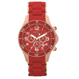 Marc Jacobs Rock Chronograph Red Dial Red Silicone Strap Watch for Women - MBM2577 Authentic Buy Shop Now