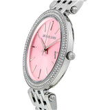 Michael Kors Darci Crystal Pink Dial Silver Stainless Steel Strap Watch for Women - MK3352 Authentic Buy Shop Now