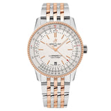 Breitling Navitimer Automatic 41 White Dial Two Tone Steel Strap Watch for Men - U17326211G1U1 Authentic Buy Shop Now