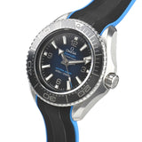 Omega Planet Ocean 6000M Co Axial Master Chronometer 45.5mm Blue Dial Black Rubber Strap Watch for Men - 21532462103001 Authentic Buy Shop Now