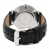 Daniel Wellington Classy Sheffield White Dial Black Leather Strap Watch For Women - DW00100080 Authentic Buy Shop Now