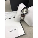 Gucci G Interlocking Silver Dial Silver Steel Strap Watch For Women - YA133503 Authentic Buy Shop Now
