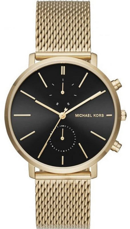 Michael Kors Jaryn Black Dial Gold Steel Strap Watch for Men - MK8503 Authentic Buy Shop Now