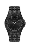 Bulova Crystal Collection Phantom Black Dial Black Steel Strap Watch for Men - 98A240 Authentic Buy Shop Now