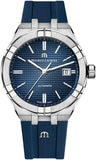 Maurice Lacroix Aikon Automatic Date Blue Dial Blue Silicone Strap Watch For Men - AI6008-SS000-430-4 Authentic Buy Shop Now