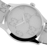 Gucci G Timeless Quartz Grey Dial Grey Leather Strap Watch For Men - YA1264058 Authentic Buy Shop Now