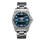 Breitling Aerospace Evo Blue Dial Silver Steel Strap Watch for Men - E79363101C1E1 Authentic Buy Shop Now