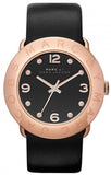 Marc Jacobs Amy Black Dial Black Leather Strap Watch for Women - MBM1225 Authentic Buy Shop Now