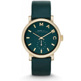 Marc Jacobs Baker Green Dial Green Leather Strap Watch for Women - MBM1268 Authentic Buy Shop Now