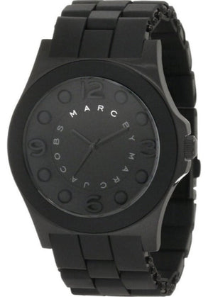 Marc Jacobs Pelly Black Dial Black Silicon Strap Watch for Women - MBM2511 Authentic Buy Shop Now
