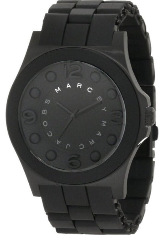 Marc Jacobs Pelly Black Dial Black Silicon Strap Watch for Women - MBM2511 Authentic Buy Shop Now