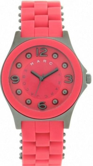 Marc Jacobs Pelly Red Dial Red Silicone Strap Watch for Women - MBM2590 Authentic Buy Shop Now