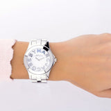 Marc Jacobs Rivera White Dial Silver Steel Strap Watch for Women - MBM3136 Authentic Buy Shop Now