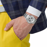 Marc Jacobs Marc Chronograph Silver Dial Silver Steel Strap Watch for Men - MBM3155 Authentic Buy Shop Now