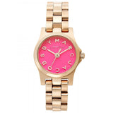 Marc Jacobs Henry Dinky Pink Dial Rose Gold Steel Strap Watch for Women - MBM3203 Authentic Buy Shop Now