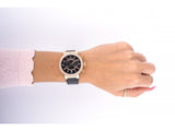 Swarovski Citra Sphere Chronograph Black Dial Black Leather Strap Watch for Women - 5055209 Authentic Buy Shop Now