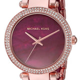 Michael Kors Parker Maroon Dial Two Tone Steel Strap Watch for Women - MK6412 Authentic Buy Shop Now