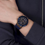 Guess Rigor Blue Dial Blue Silicone Strap Watch For Men - W0247G3 Authentic Buy Shop Now