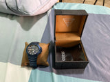 Guess Rigor Multifunction Black Dial Blue Steel Strap Watch for Men - W0218G4 Authentic Buy Shop Now