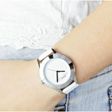 Marc Jacobs Blade White Dial White Leather Strap Watch for Women - MBM1200 Authentic Buy Shop Now