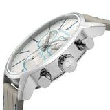 Calvin Klein City Chronograph White Dial White Leather Strap Watch for Men - K2G271Q4 Authentic Buy Shop Now