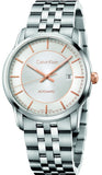 Calvin Klein Infinity Silver Dial Silver Steel Strap Watch for Men - K5S34B46 Authentic Buy Shop Now