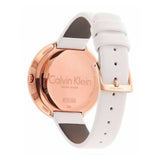 Calvin Klein Chic White Dial White Leather Strap Watch for Women - K7N236K2 Authentic Buy Shop Now