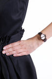 Gucci G Interlocking Mother of Pearl Dial Brown Leather Strap Watch For Women - YA133516 Authentic Buy Shop Now