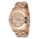 Marc Jacobs Blade Chronograph Rose Gold Dial Rose Gold Steel Strap Watch for Women - MBM3102 Authentic Buy Shop Now